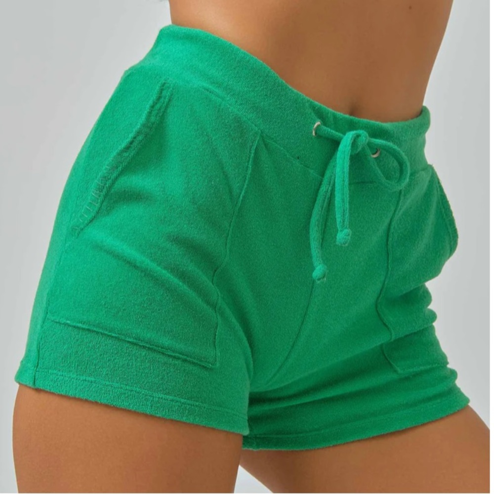 Blackbough Green Terry Addison Shorts